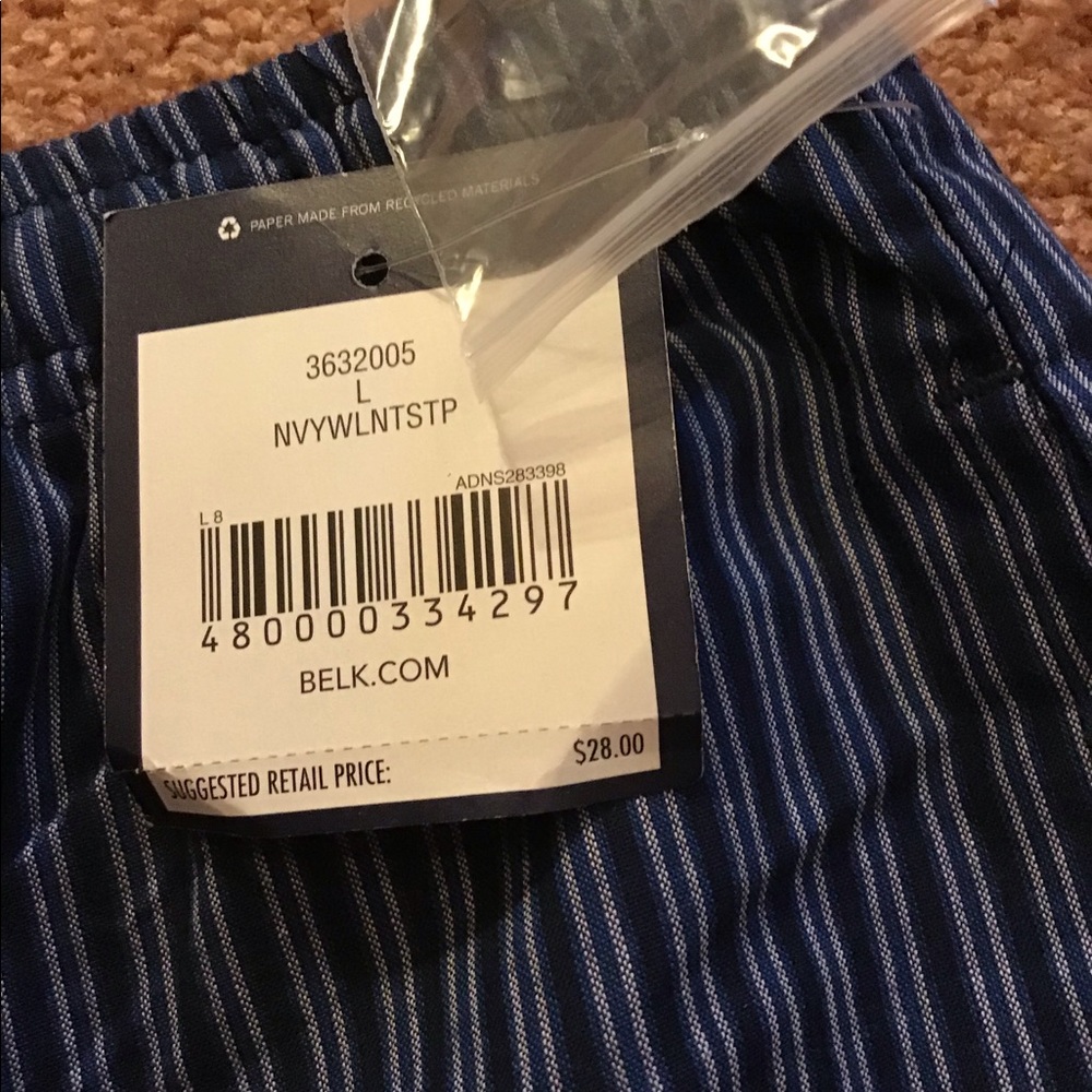 Men’s pajama pants from Belks sz L